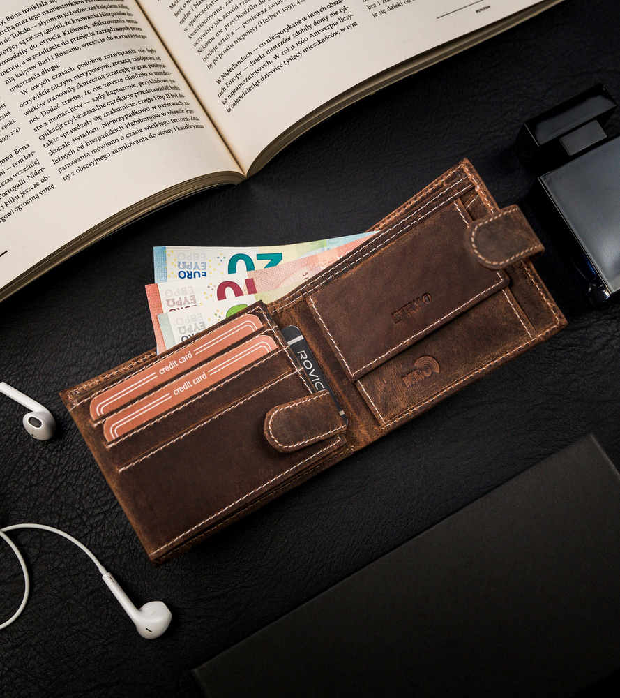 Кошелек мужской Buffalo Wild RM-05L-BAW-T-1495 Brown Кошелек мужской Buffalo Wild RM-05L-BAW-T-1495 Brown